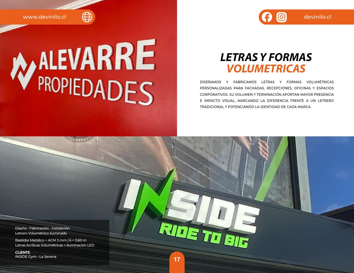 Proyecto de letras y formas volumétricas Devinilo