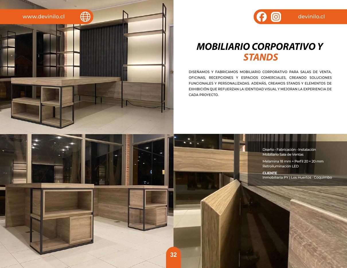 Mobiliario corporativo y stands